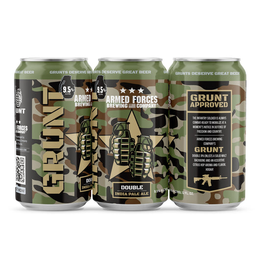 Armed Forces Brewing Company - Grunt (6 pack 12oz cans)