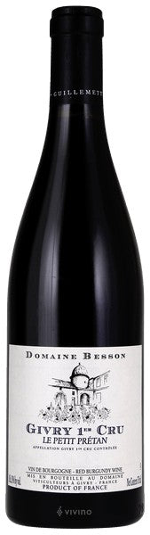 Domaine Besson - Givry 1er Cru 'Le Petit Prétan' 2022 (750ml)