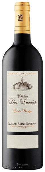 Vignobles Lassagne Château des Landes Cuvée Tradition Lussac-Saint-Émilion 2020 (750ml)