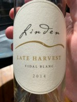 Linden Late Harvest Vidal Blanc 2014 (375ml)