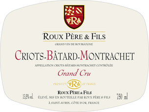 Roux Père & Fils Criots-Bâtard-Montrachet Grand Cru 2019 (750ml)