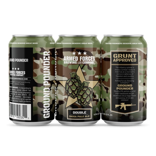 Armed Forces Brewing Company - Ground Pounder (6 pack 12oz cans)