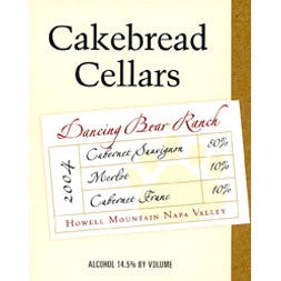 Cakebread Dancing Bear Cabernet Sauvignon 2019 (750ml)