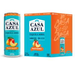 Casa Azul Peach Mango Tequila Soda NV (42 ml)