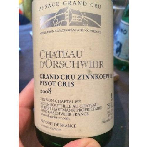 Château d'Orschwihr Pinot Gris Alsace Grand Cru 'Zinnkoepflé' 2017 (750ml)