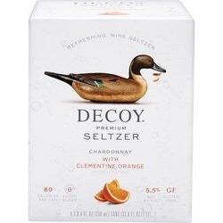 Decoy Premium Seltzer Chardonnay with Clementine & Orange NV