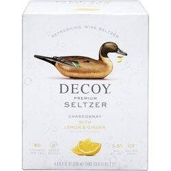 Decoy Seltzer Chardonnay With Lemon & Ginger NV