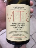 Domaine Weinbach - MTO Macération Terres du Prince Ø Intrant 2021 (750ml)