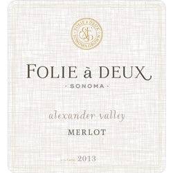 Folie à Deux - Merlot Alexander Valley 2018 (750ml)