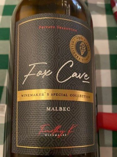 Fox Cave Private Selection Malbec 2020 (750ml)