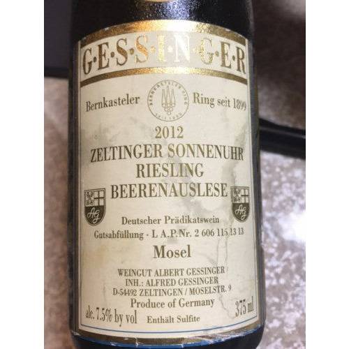 Gessinger Zeltinger Sonnenuhr Riesling Beerenauslese 2020 (375ml)