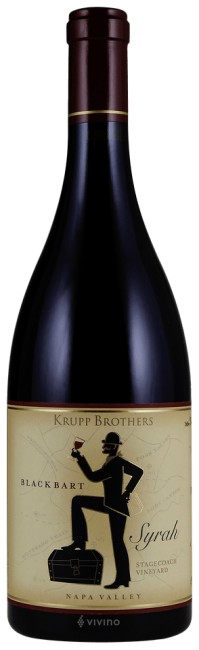 Krupp Brothers - Black Bart Syrah (Stagecoach Vineyard) 2019 (750ml)