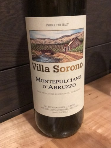 Villa Sorono Montepulciano d'Abruzzo 2019 (750ml)