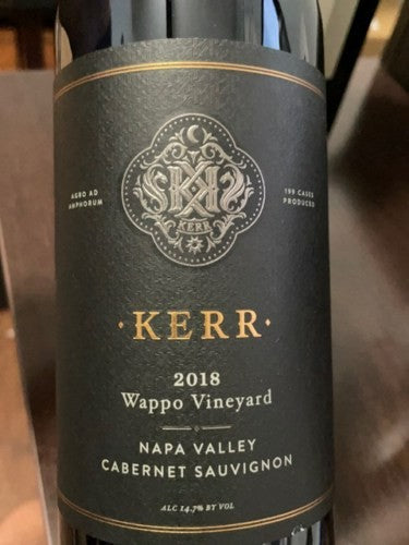 Kerr - Wappo Vineyard Cabernet Sauvignon 2019 (750ml)