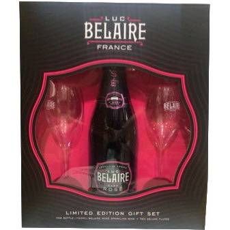 Luc Belaire Luc Belaire Rosé GIFT SET With two Glasses NV (750 ml)