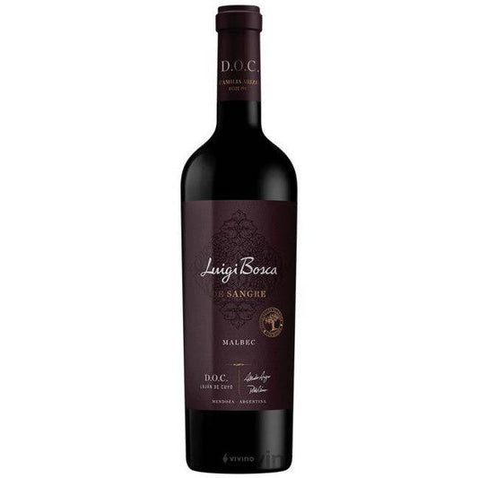 Luigi Bosca De Sangre Lujan de Cuyo Malbec 2021 (750ml)