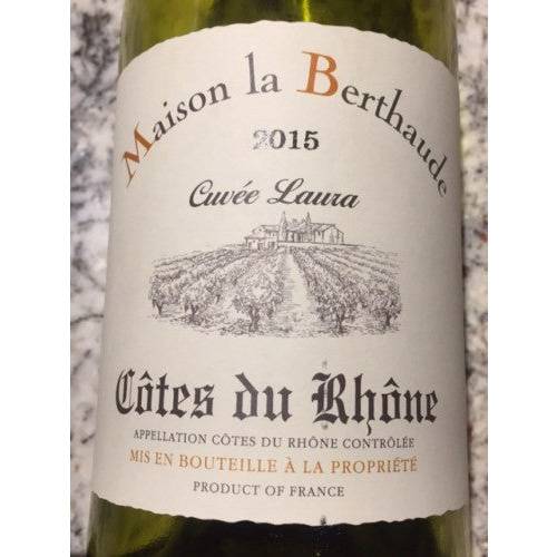 Maison la Berthaude Cuvée Laura Côtes du Rhône Blanc 2020 (750ml)