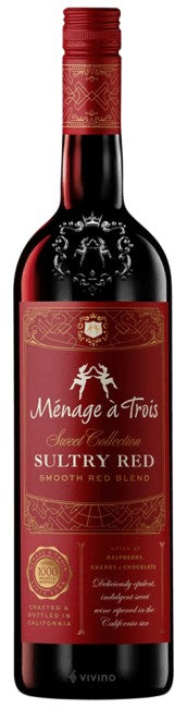 Ménage à Trois Sweet Collection Sultry Smooth Red Blend NV (750 ml)