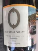 Old World Winery - Butler Vineyard Pinot Noir 2009 (750ml)