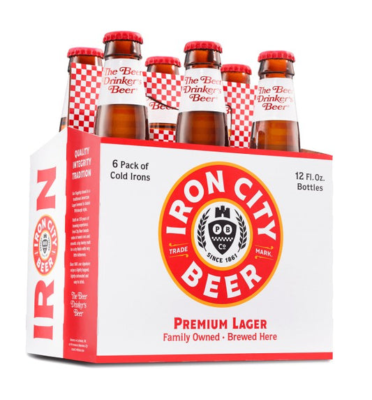 Pittsburgh Brewing Co. - Iron City Premium Lager (6 pack 12oz bottles)