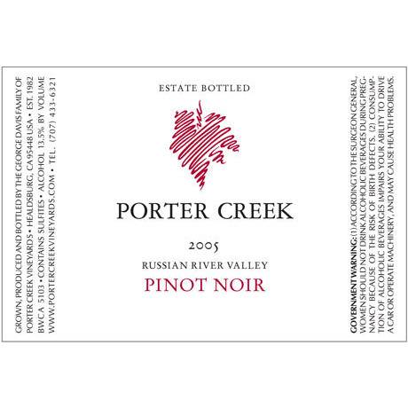 Porter Creek Pinot Noir Russian River Valley 2019 (750ml)