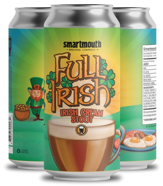 Smartmouth Brewing Company - Full Irish Cream Stout (4 pack 16oz cans)