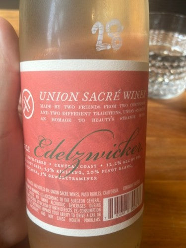 Union Sacré - Edelzwicker 2022 (750ml)