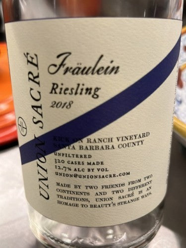 Union Sacré - Kick On Ranch Vineyard Fraülein Riesling 2022 (750ml)