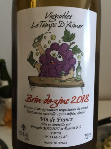 Vignoble le Temps d'Aimer - Brin-de-Zinc 2020 (750ml)