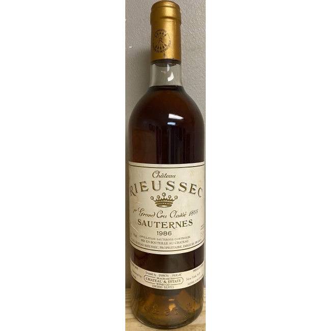 Château Rieussec Sauternes 1986 (750ml)