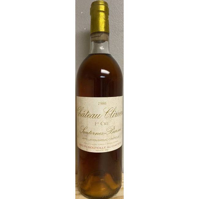 Château Climens Barsac 1986 (750ml)