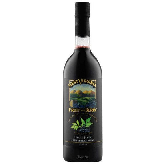 West Virginia Fruit and Berry Uncle Jake’s Elderberry Wine NV (750 ml)